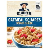 Quaker Oatmeal Squares, Brown Sugar - 14.5 Ounce 