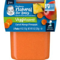 Gerber Carrot Mango Pineapple, 2 Pack - 2 Each 