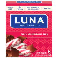 Luna Nutrition Bar, Whole, Chocolate Peppermint Stick