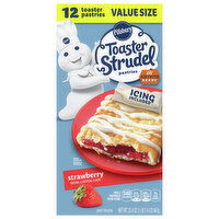 Pillsbury Toaster Pastries, Strawberry, Value Size