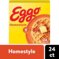 Eggo Frozen Waffles, Homestyle, Family Pack - 29.6 Ounce 