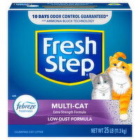 Fresh Step Clumping Cat Litter, Multi-Cat - 25 Pound 