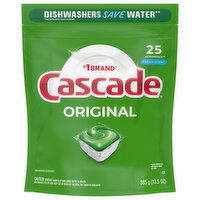 Cascade Dishwasher Detergent, Fresh Scent, Original, ActionPacs - 25 Each 