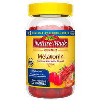 Nature Made Melatonin, Maximum Strength Dosage, 10 mg, Gummies, Dreamy Strawberry - 120 Each 