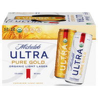 Michelob Ultra Beer, Organic, Light Lager - 12 Each 