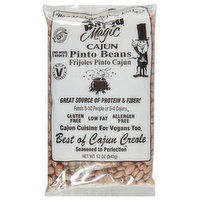 Bayou Magic Pinto Beans, Cajun - 12 Ounce 