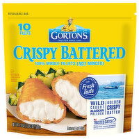 Gorton's Fish Fillets, Crispy Battered - 10 Each 