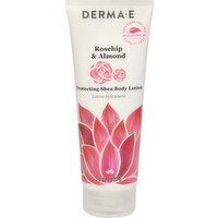 Derma E Body Lotion, Protecting Shea, Rosehip & Almond - 8 Ounce 