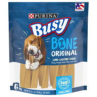 Busy Dog Treats, Original, Bone, Small/Med - 6 Each 