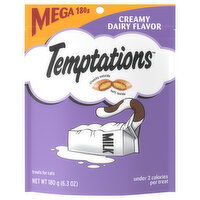 Temptations Treats for Cats, Creamy Dairy Flavor, Mega - 6.3 Ounce 