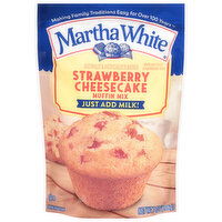 Martha White Muffin Mix, Strawberry Cheesecake - 7 Ounce 