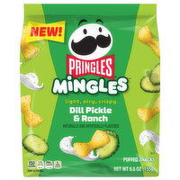 Pringles Puffed Snacks, Dill Pickle & Ranch - 5.5 Ounce 