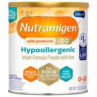 Nutramigen Infant Formula with Iron, Powder, Hypoallergenic, 0-12 Months - 12.6 Ounce 