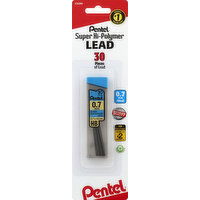 Pentel Lead, Super Hi-Polymer, 0.7 mm Med, HB - 30 Each 