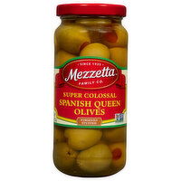 Mezzetta Olives, Spanish Queen, Super Colossal, Pimento Stuffed - 10 Ounce