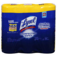 Lysol Disinfecting Wipes, Lemon & Lime Blossom - 3 Each 