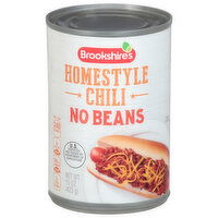 Brookshire's Homestyle Chili, No Beans - 15 Ounce 