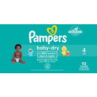 Pampers Diapers, Days & Nights, 4 (22-37 lb) - 92 Each 