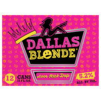 Deep Ellum Brewing Co. Beer, Golden Blonde Ale, Dallas Blonde - 12 Each 