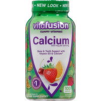 Vitafusion Gummy Vitamins, Calcium, Fruit Flavors - 100 Each 