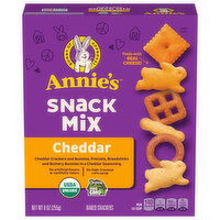 Annie's Baked Crackers, Snack Mix, Cheddar - 9 Ounce 