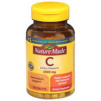 Nature Made Vitamin C, Extra Strength, 1000 mg, Tablets - 100 Each 