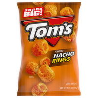 Tom's Corn Snack, Nacho Rings Flavored - 2.75 Ounce 