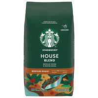 Starbucks Coffee, Ground, Medium Roast, House Blend