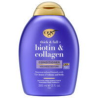 Ogx Conditioner, Thick & Full +, Biotin & Collagen - 13 Fluid ounce 