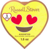 Russell Stover Conversation Heart Assorted Milk & Dark Chocolate Gift Box - 1.5 Ounce 