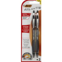 BiC Ball Pens, Trusted Classic, Black, Medium - 2 Each 