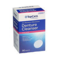 Topcare Anti-Bacterial Effervescent Total Clean Denture Cleanser Tablets - 90 Each 