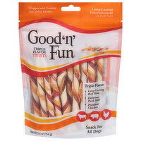 Good 'n' Fun Snack for All Dogs, Triple Flavor, Twists