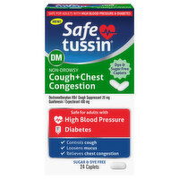 Safetussin Cough+Chest Congestion, Non-Drowsy, DM, Caplets