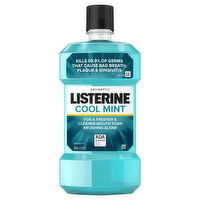 Listerine Mouthwash, Antiseptic, Cool Mint - 1.05 Pint 