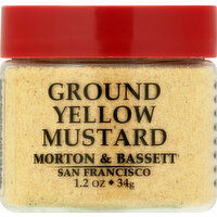 Morton & Bassett Mustard, Yellow, Ground - 1.2 Ounce 