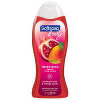 Softsoap Moisturizing Body Wash, Juicy Pomegranate and Mango - 20 Fluid ounce 