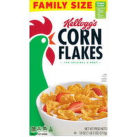 Corn Flakes Cereal, Family Size - 18 Ounce 