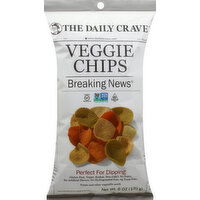 The Daily Crave Veggie Chips, Breaking News - 6 Ounce 