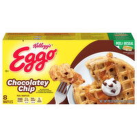 Eggo Waffles, Chocolatey Chip - 8 Each 