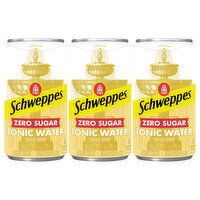 Schweppes Tonic Water, Zero Sugar - 6 Each 