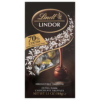 Lindt Lindor Chocolate Truffles, Extra Dark - 5.1 Ounce 