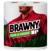 Brawny Paper Towels, Double Rolls, 2-Ply - 2 Each 