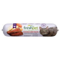 Freshpet Cat Food, Grain Free, Gourmet Pate, Chicken & Beef Recipe - 1 Pound 