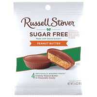 Russell Stover Chocolate Candy, Sugar Free, Creamy, Peanut Butter - 4 Each