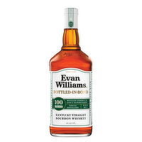 Evan Williams White Label Bottled in Bond Kentucky Straight Bourbon Whiskey, 1.75 L    