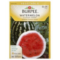 Burpee Seeds, Watermelon, Crimson Sweet - 2.5 Gram 