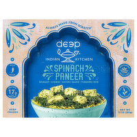 Deep Indian Kitchen Spinach Paneer, Mild Spice - 10 Ounce 