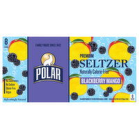 Polar Naturally Calorie-Free Premium Blackberry Mango Seltzer - 8 Each