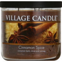 Village Candle Candle, Cinnamon Spice, Glass Cylinder